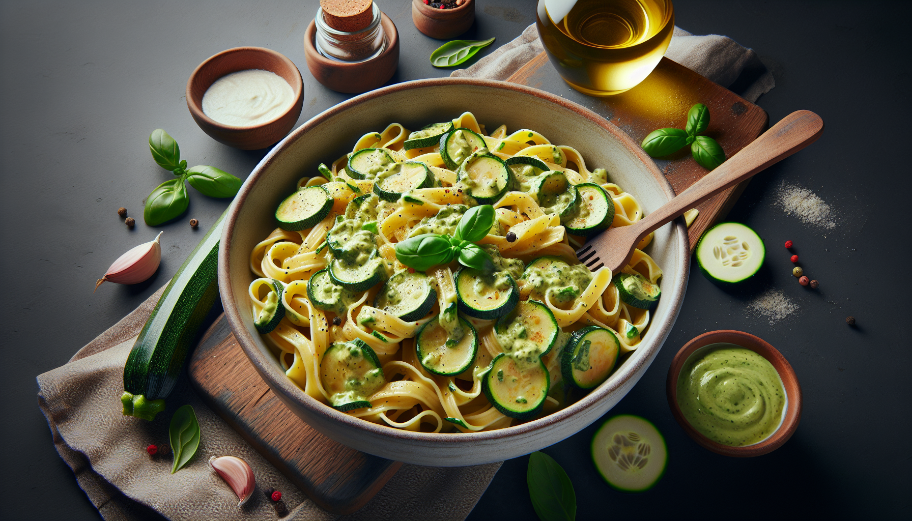 pasta con crema di zucchine